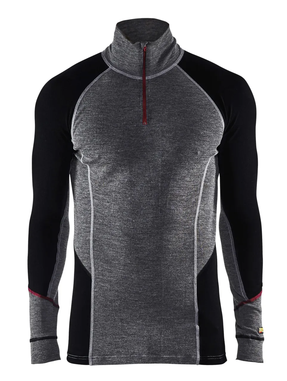 Haut de sous-vêtements col camionneur en laine merinos XWARM