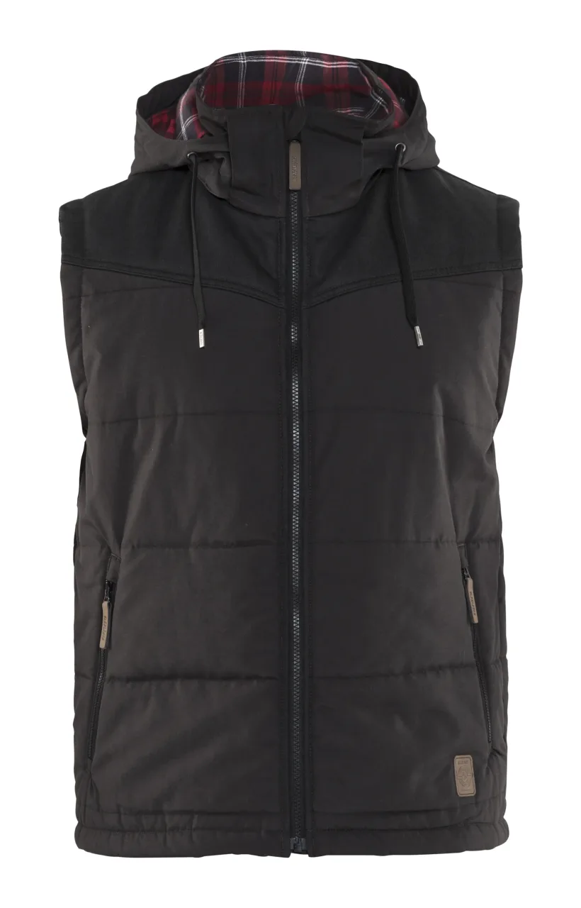Gilet doublé à capuche