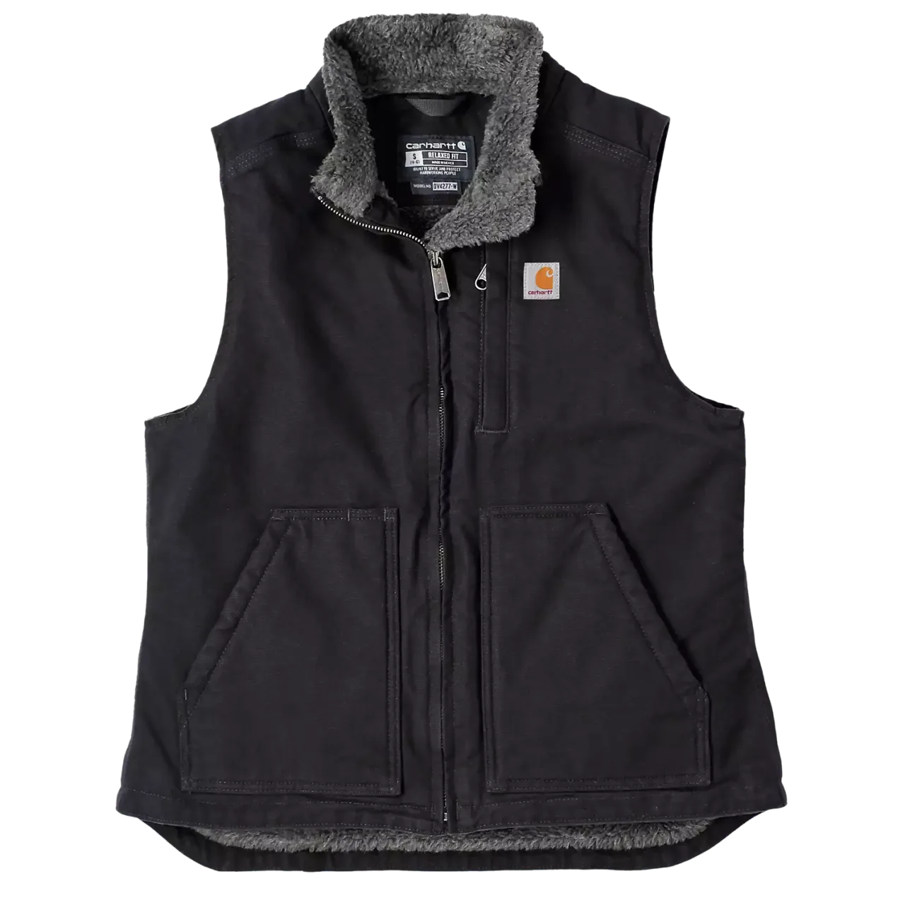Washed Duck Mock Neck Vest