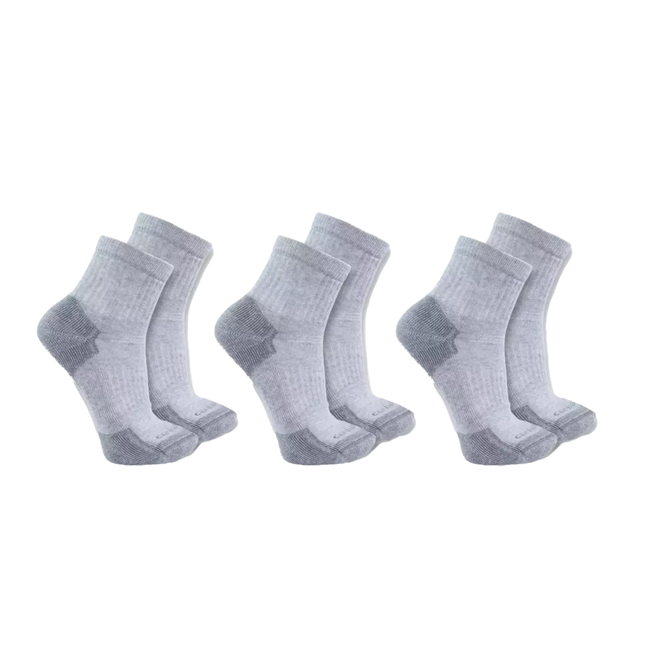 Midweight Cotton Blend Quarter Sock 3 Pair