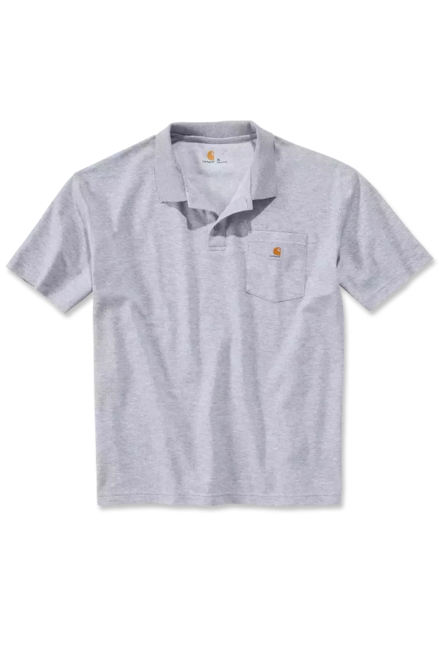Loose Fit Midweight Short-Sleeve Pocket Polo