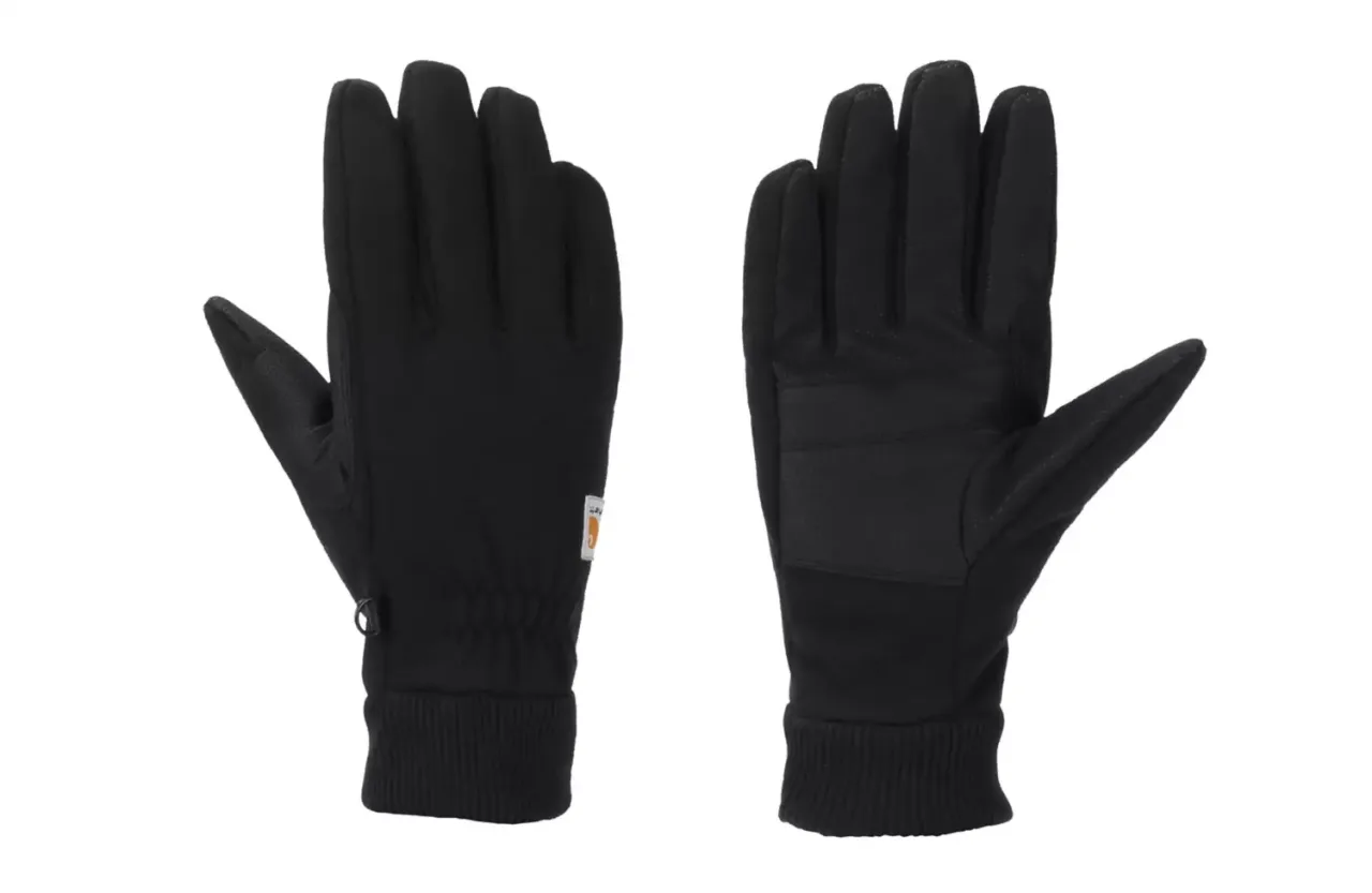 Wind Fighter Thermal-Lined Fleece Touch-Sensitive Knit Cuff Glove