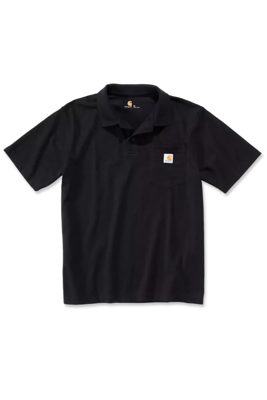 Loose Fit Midweight Short-Sleeve Pocket Polo
