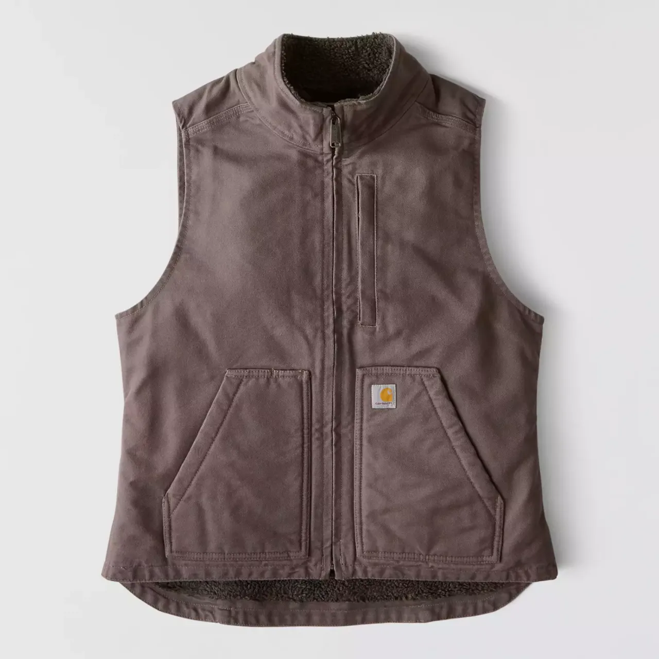 Washed Duck Mock Neck Vest