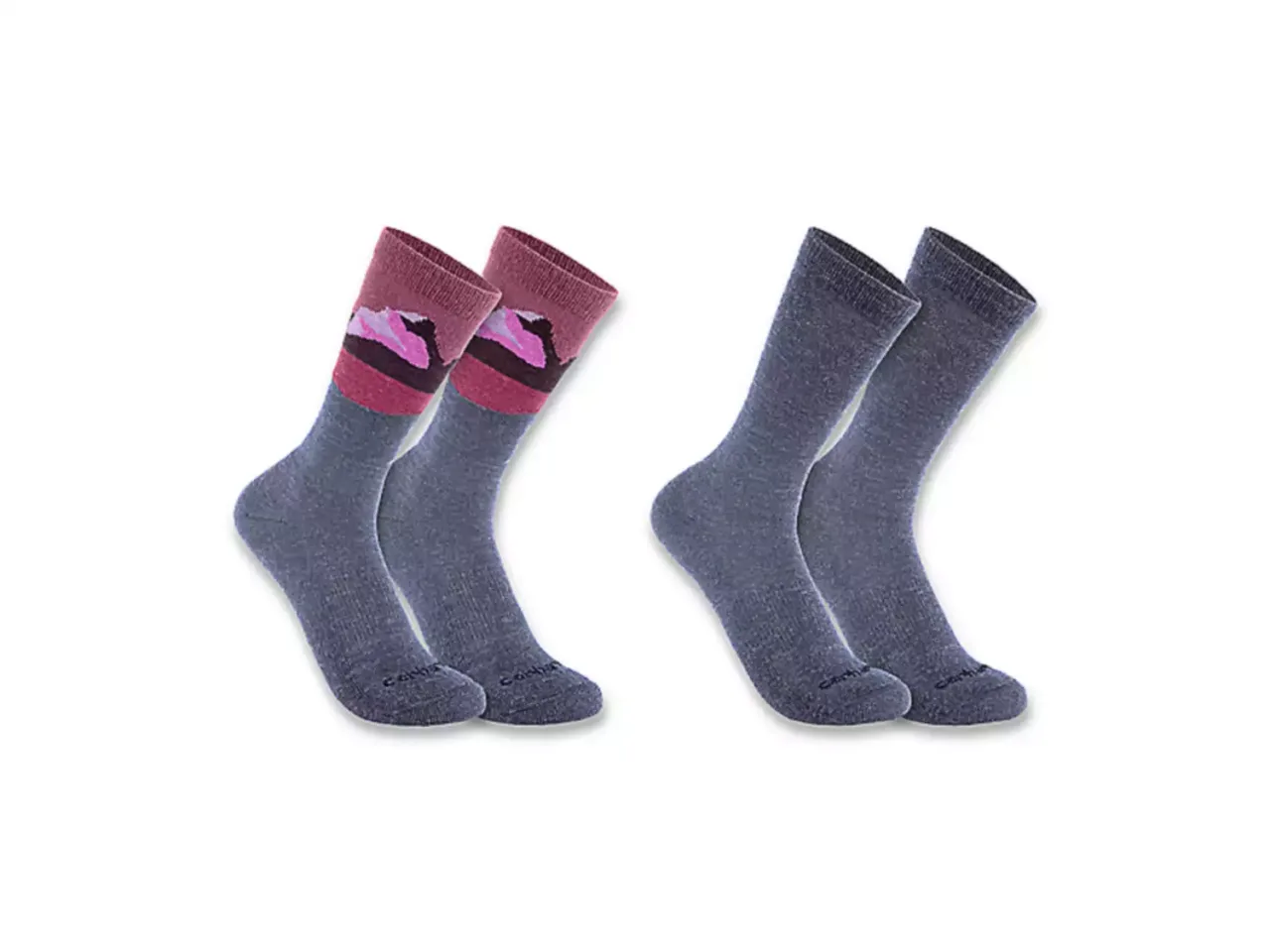 Midweight Synthetic-Wool Blend Mountain Crew Sock 2 Pack