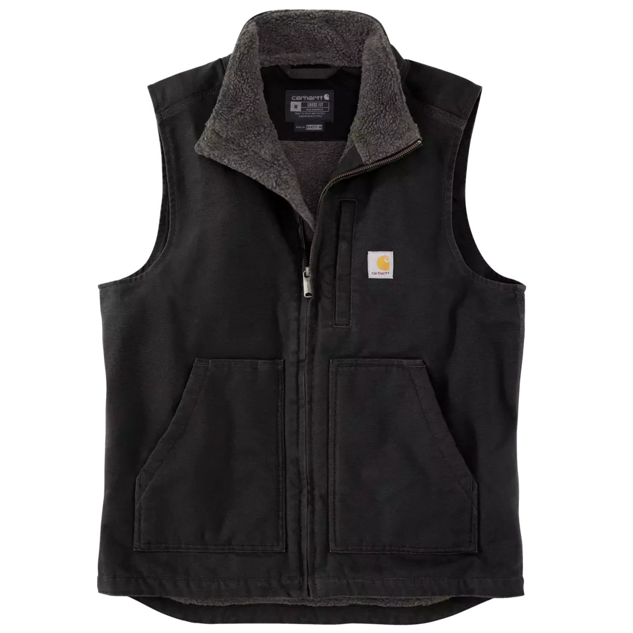 Washed Duck Mock-Neck Vest