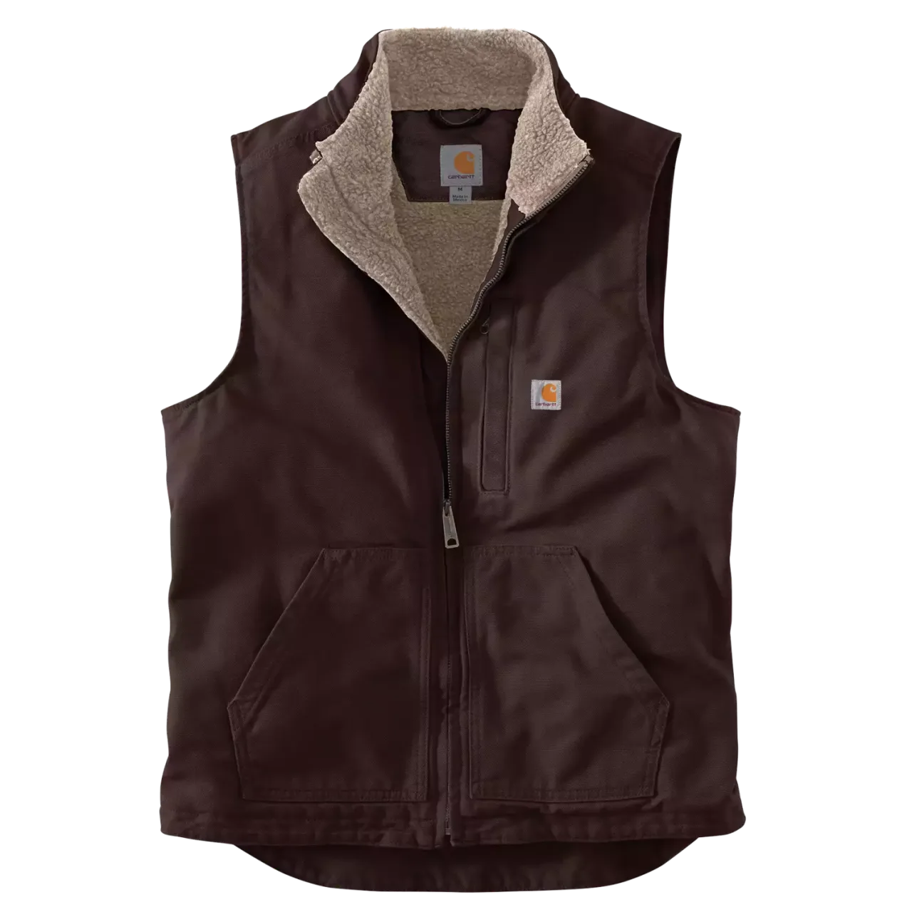 Washed Duck Mock-Neck Vest