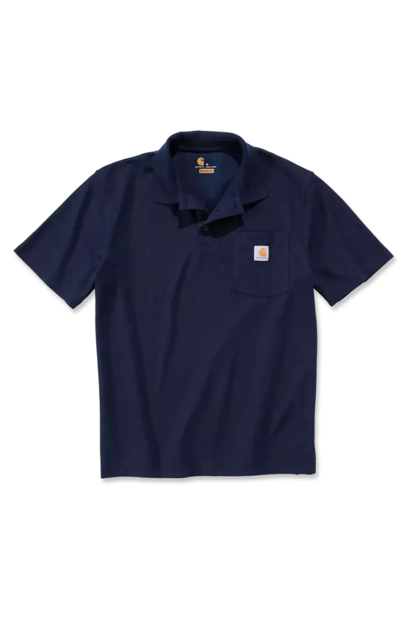 Loose Fit Midweight Short-Sleeve Pocket Polo