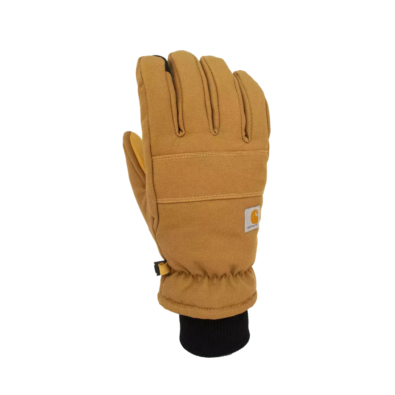 Insulated Duck Sythetic Leather Touch-Sensitive Knit Cuff Glove