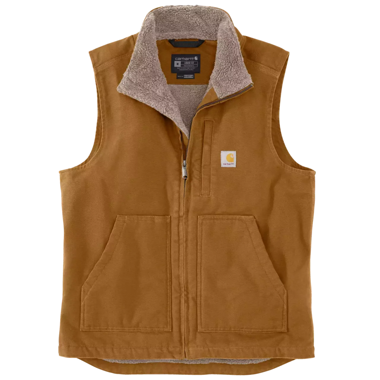 Washed Duck Mock-Neck Vest