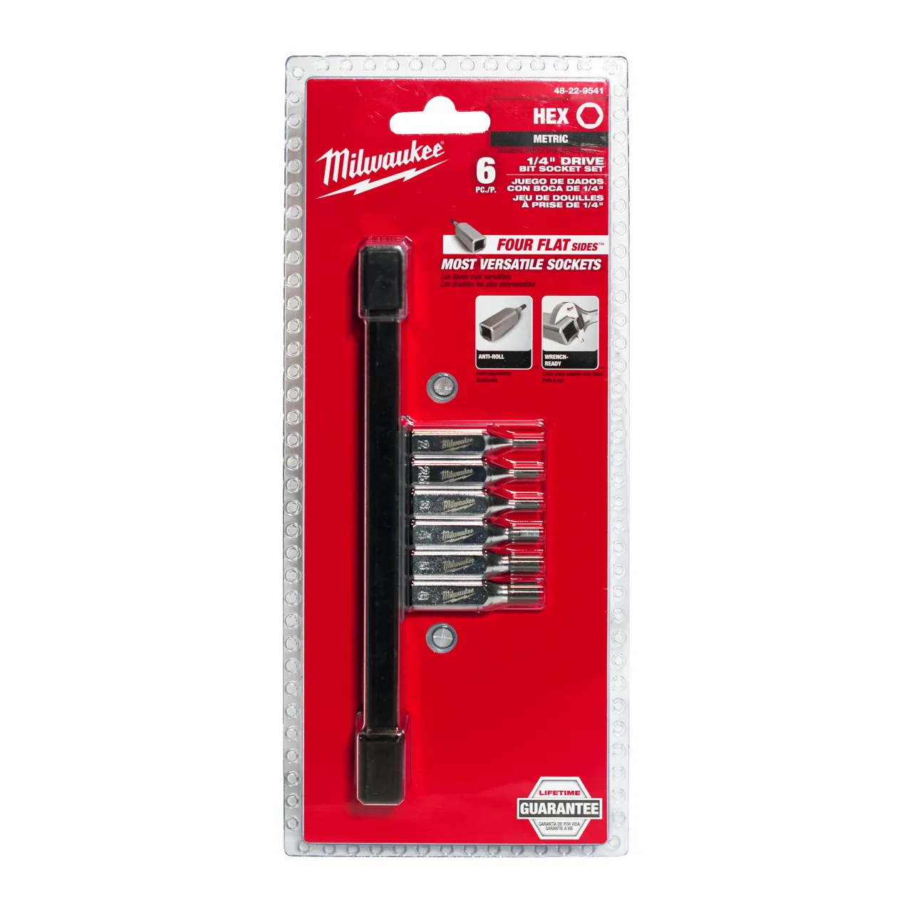 Douilles à embouts 1/4" Hex - 6 pcs 1/4" Drive Metric Hex Bit Socket Set