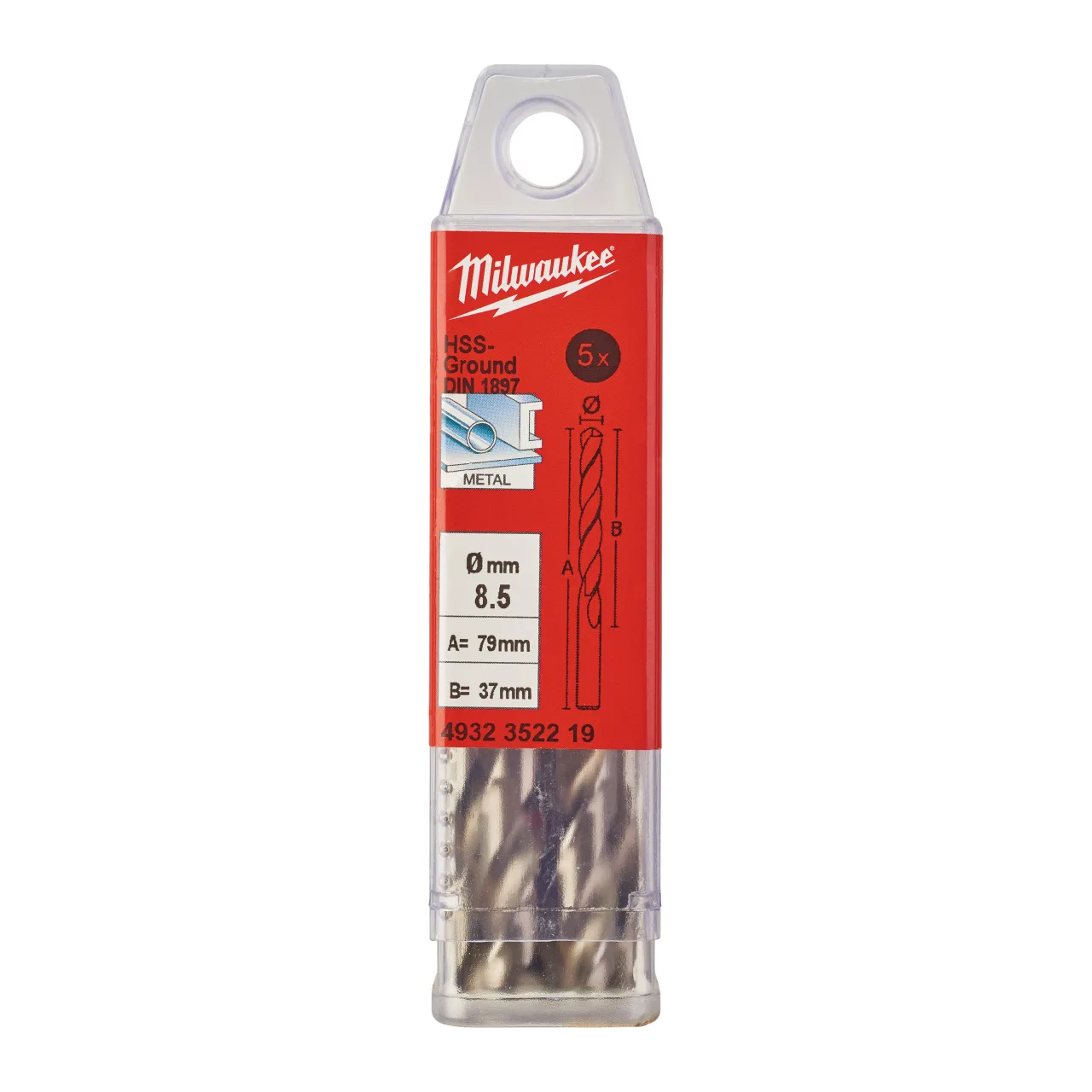 HSS-Ground Drills Short / DIN1897 / 5 and 10 pack