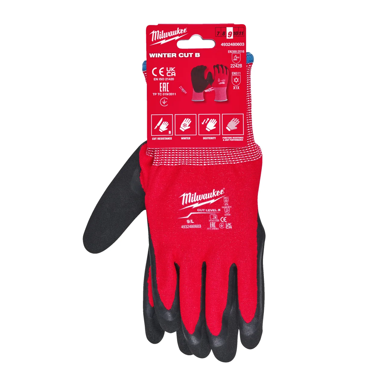 Gants Hiver Anti-coupure B - L/9 - 1 Paire Winter Cut B Gloves