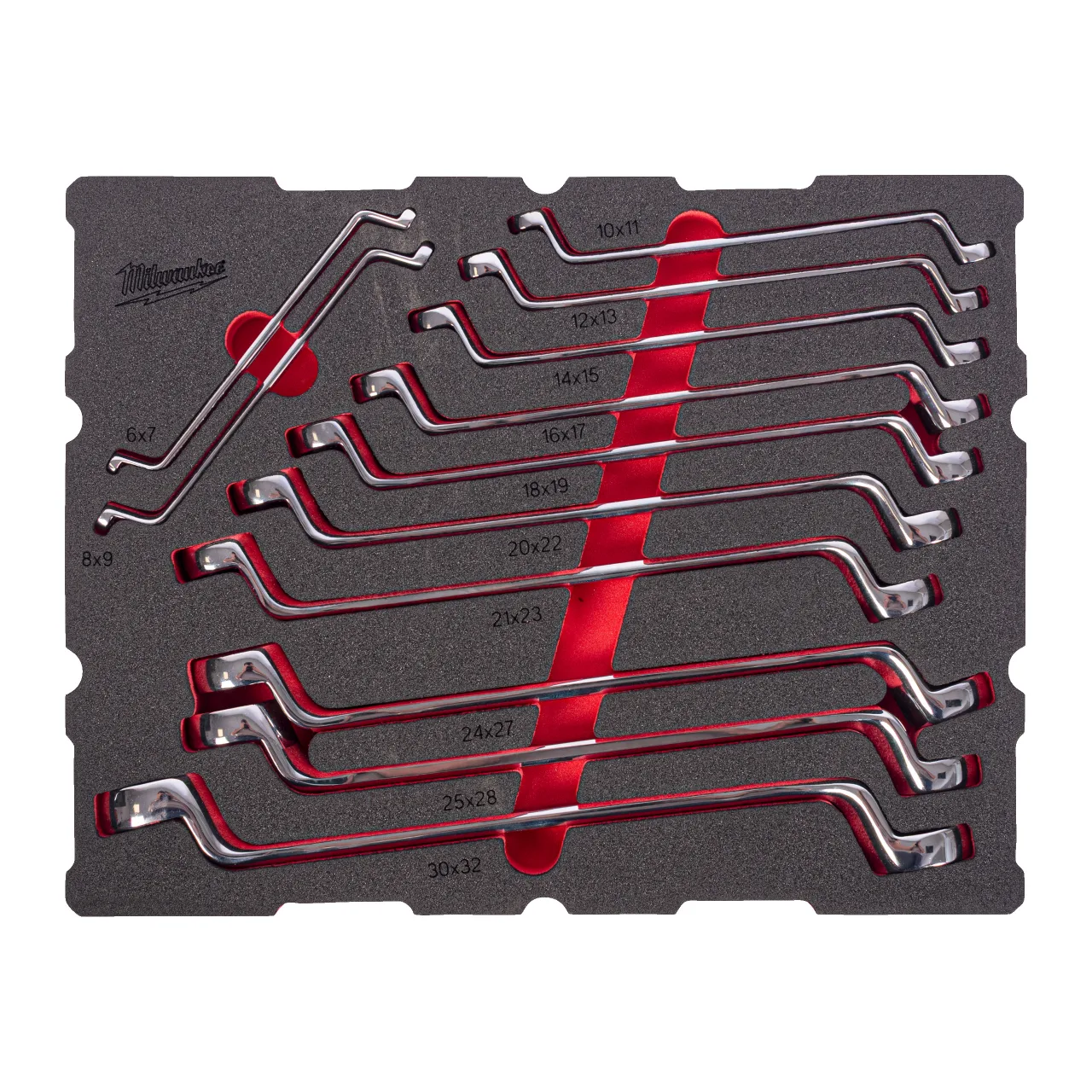 Double Ring Offset Spanner Set Packout Foam Insert