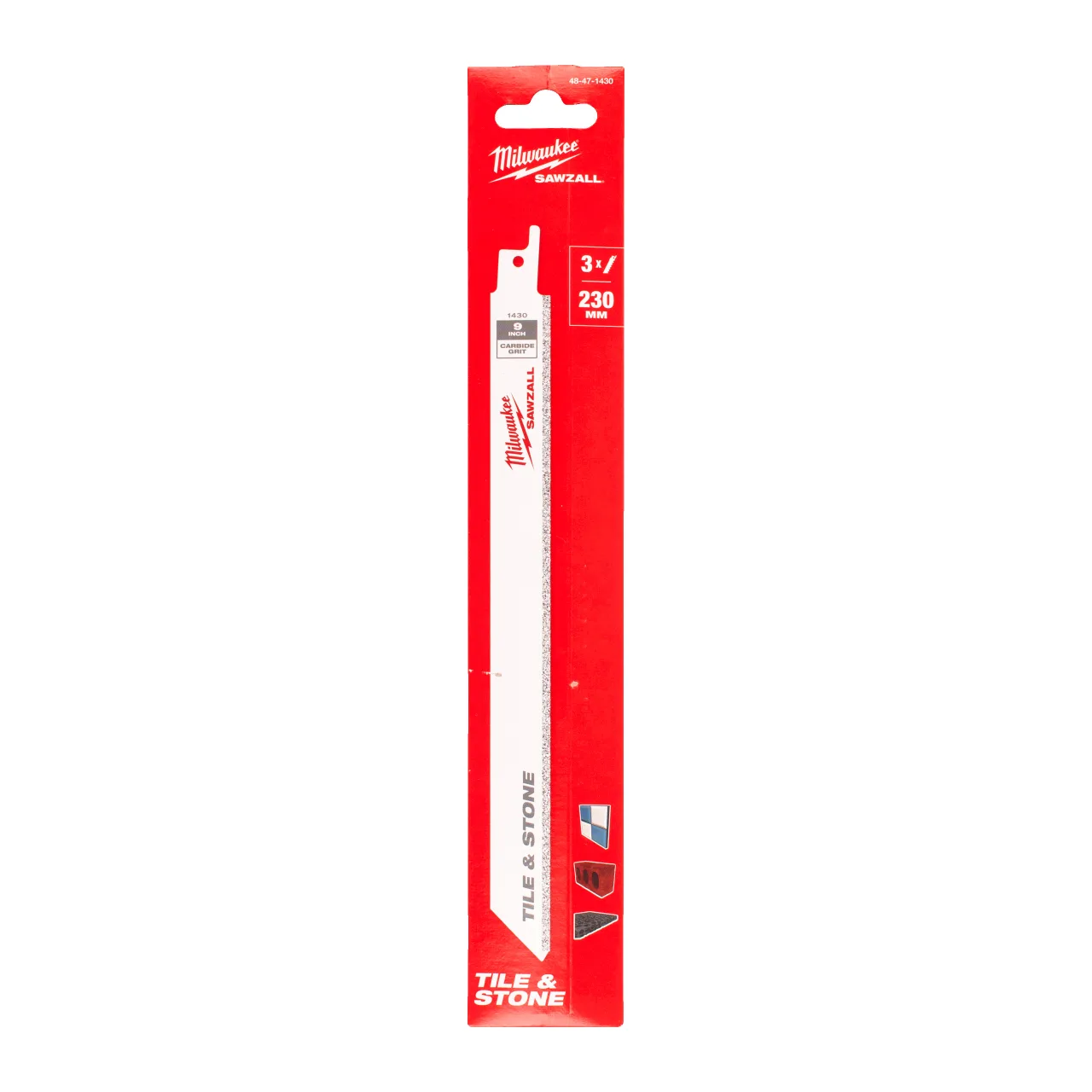 LAME SCIE SABRE 230MM (X3) Cast Iron / abrasive materials / fibreglass