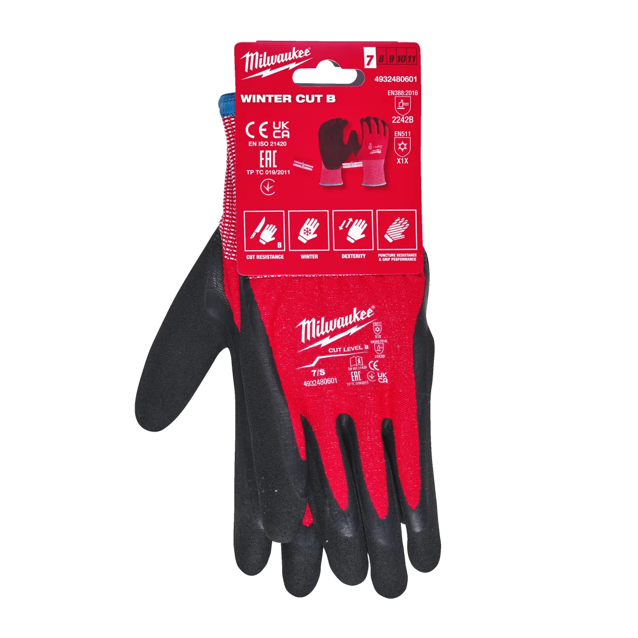 Gants Hiver Anti-coupure B - S/7 - 1PC Winter Cut B Gloves