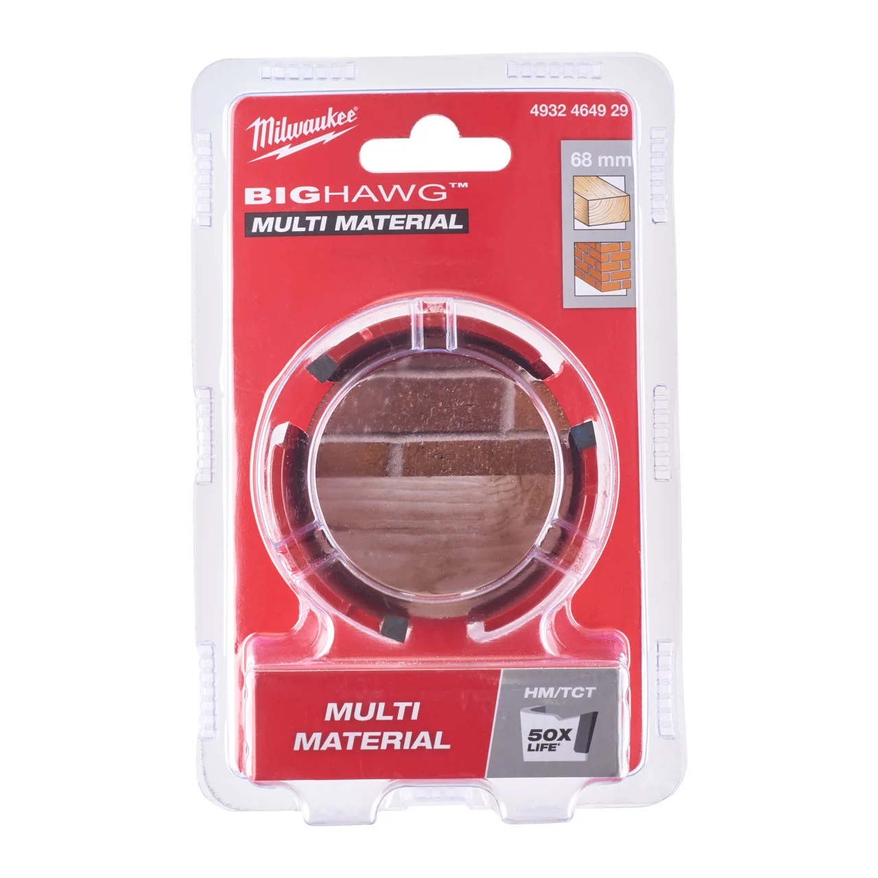 Scie cloche BIG HAWG TCT 68 mm - 1pc Big Hawg Multi Material