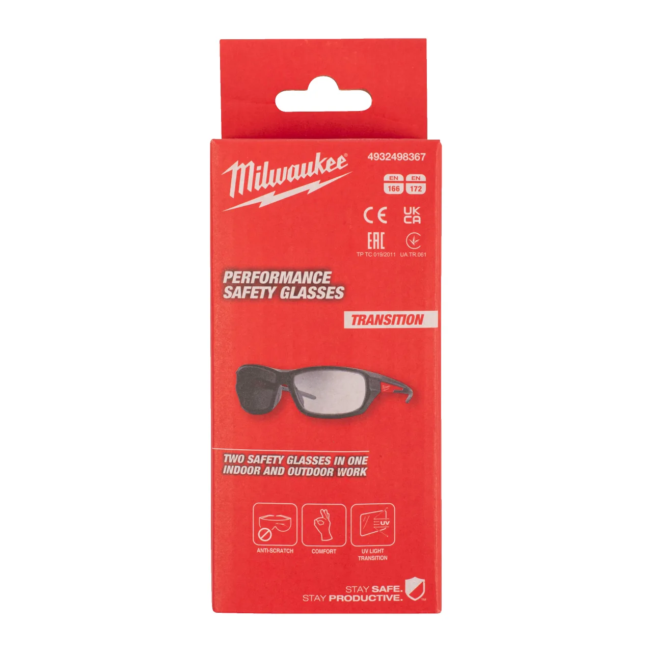 LUNETTE PERFORMANCE PHOTOCHROMIQUE AS - 1PC Performance Safety Glasses
