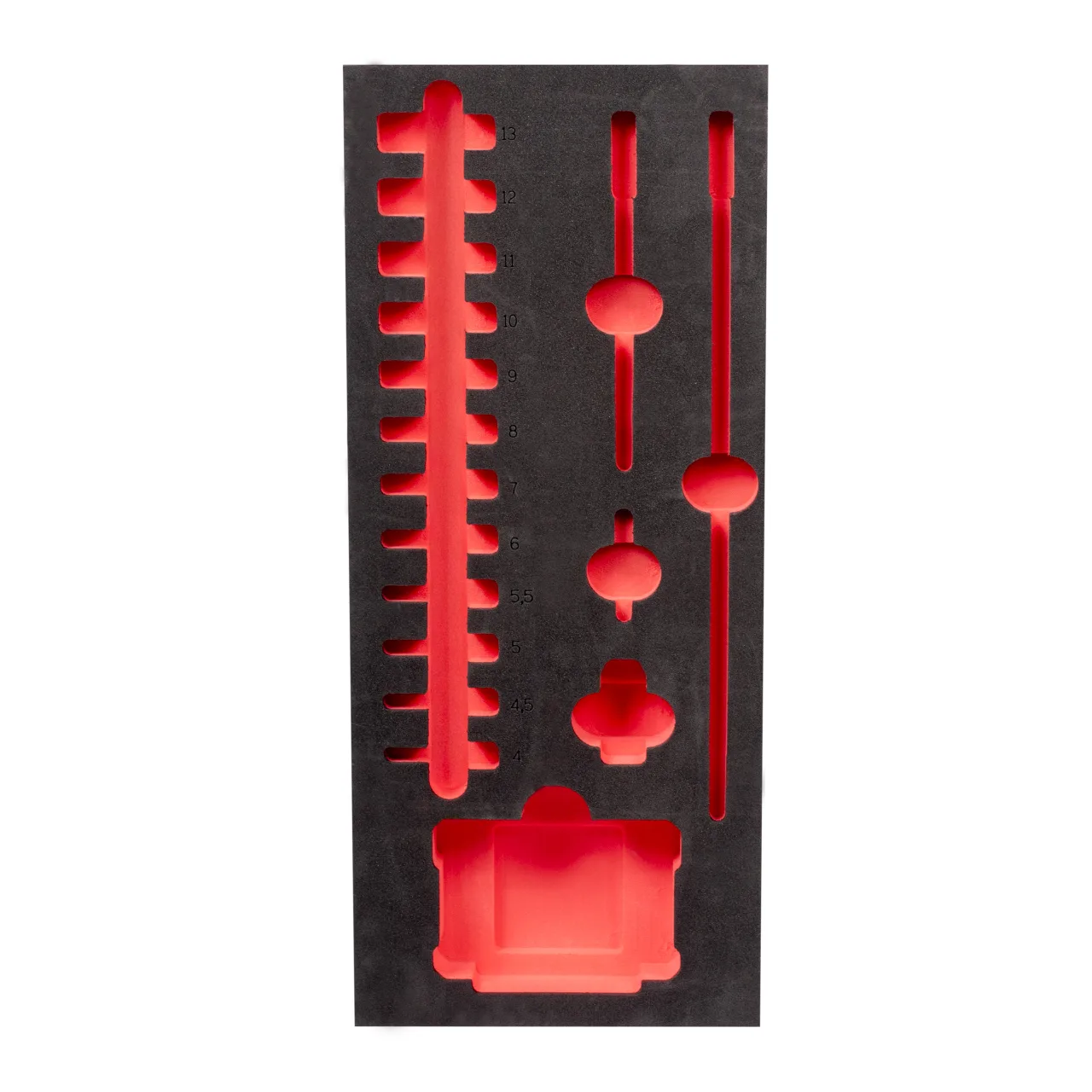 Module mousse douille longue 1/4". Taille 417x177mm SHOCKWAVE™ IMPACT DUTY IMPACT SOCKETS