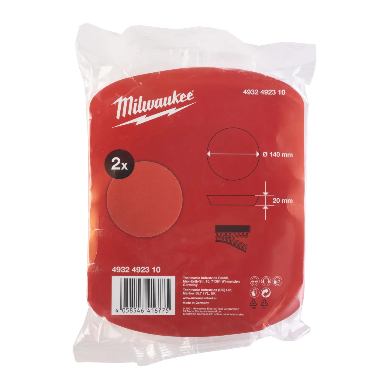 MOUSSE ROUGE BRUTE 140/20MM Premium Polishing Accessories - Sponges