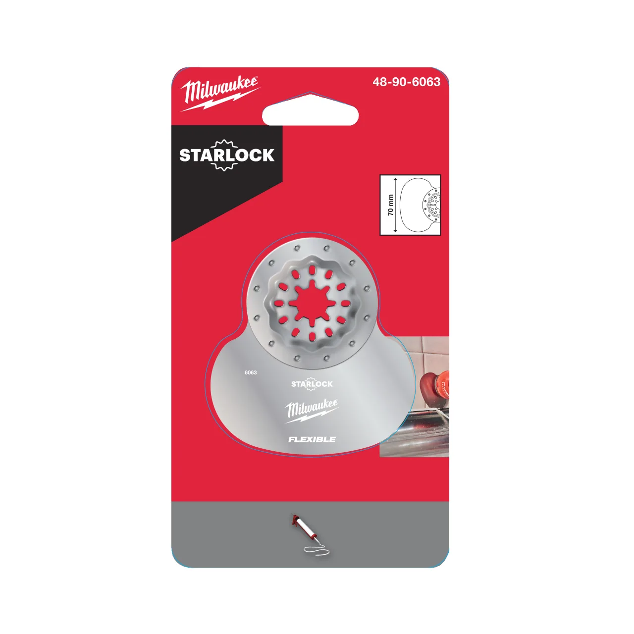 Grattoire flexible pour le sillicone et le mastic Multi-tool accessories -Starlock scraping and cutting blades