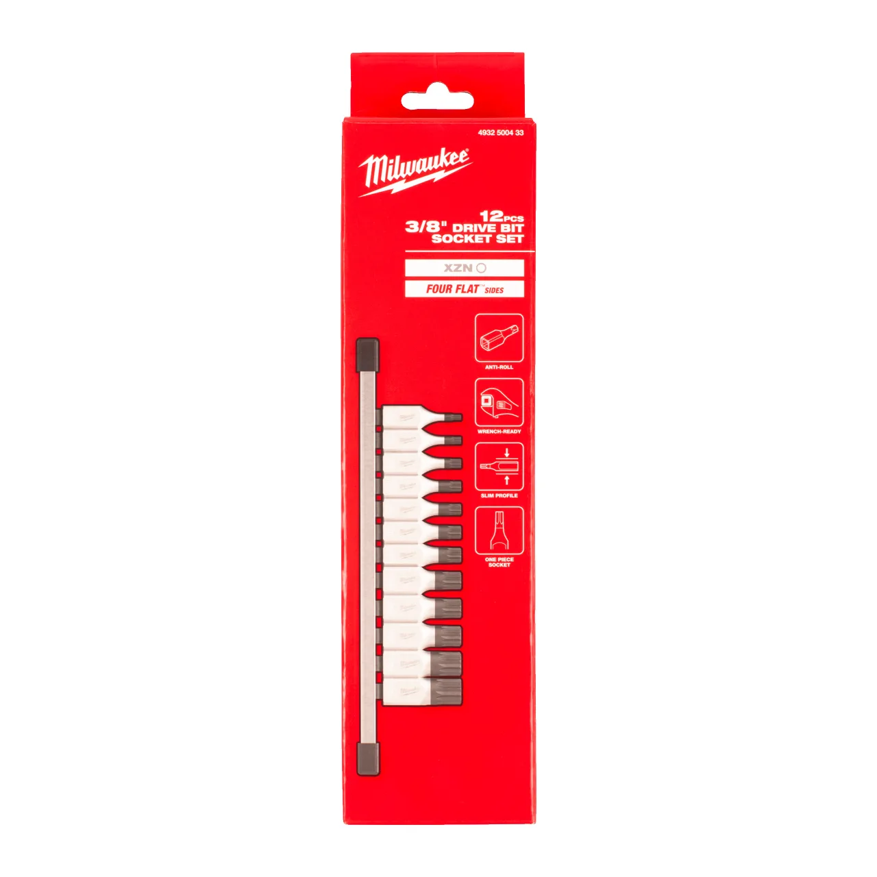 Jeu de 12 douilles à embouts XZN triple carré, carré 3/8˝ 3/8'' Drive Triple Square Bit Socket Set