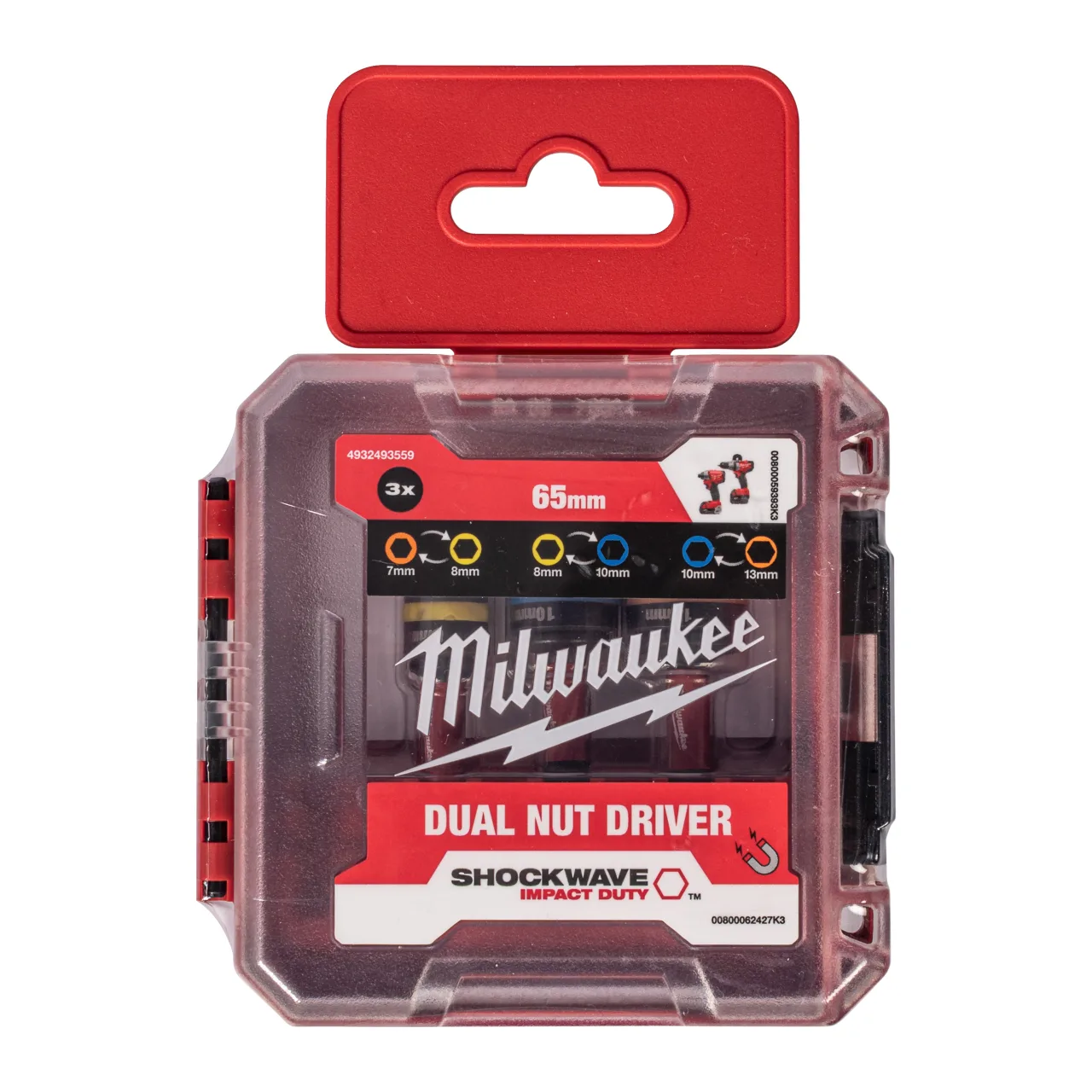 Coffret de douilles magnétiques doubles (3pcs) Shockwave dual nut drivers Set