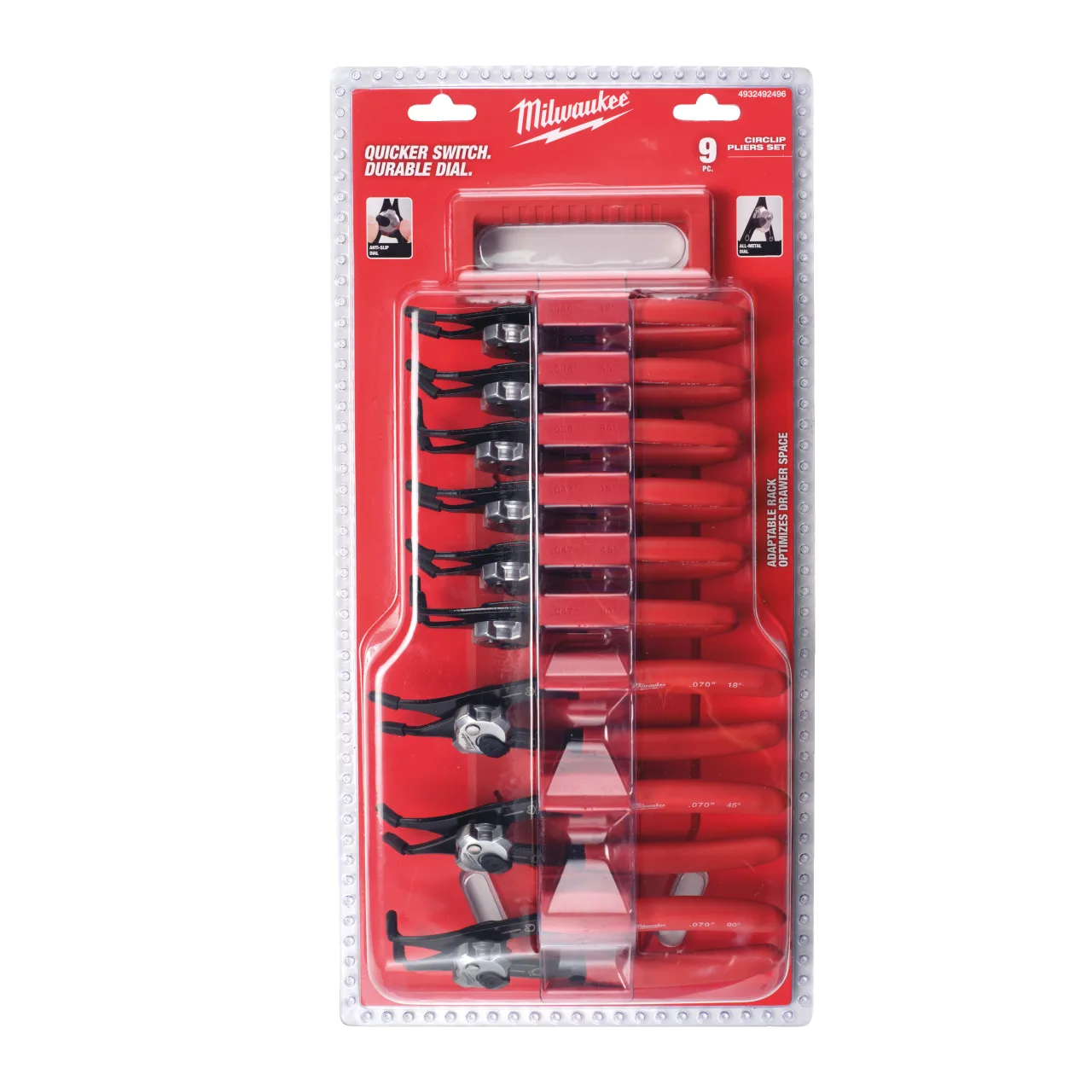 PINCE CIRCLIPS REVERSIBLE SET 9PC Circlip Plier