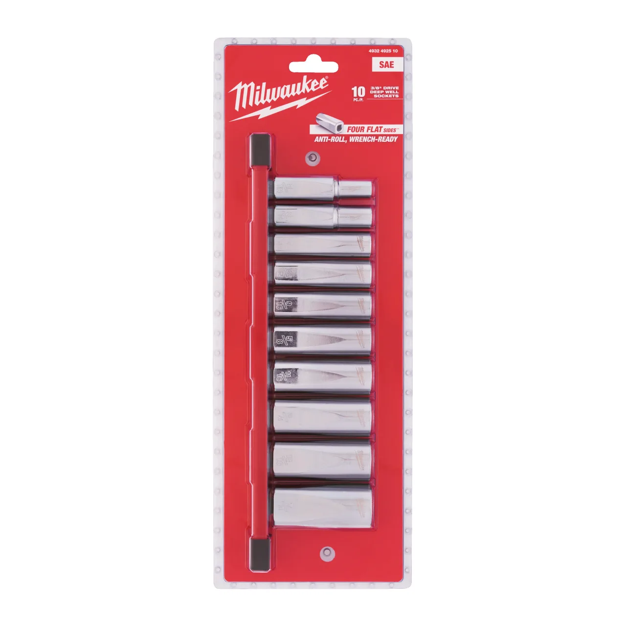 Set de douille 6 pans longue ⅜″ impérial 10PC 3/8" Drive Chrome Socket Sets
