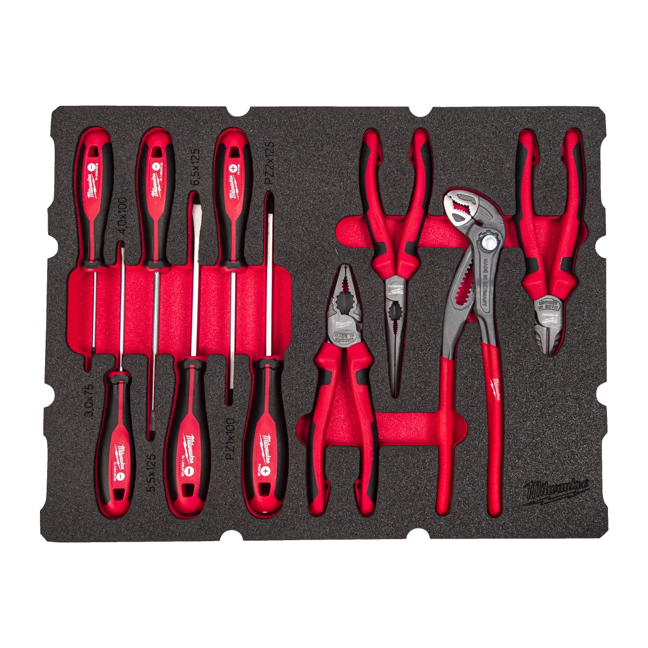 PACKOUT™ MODULE TOURNEVIS PINCES 10PC Packout Drawer Screwdriver & Plier Foam Insert Set
