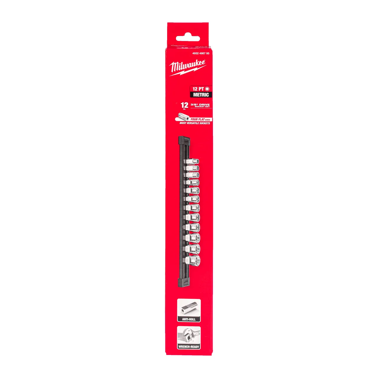 SET DE DOUILLES MÉTRIQUE 12 PANS CARRE 3/8" 12 PCS 3/8'' Drive Metric Standard 12-Point Socket