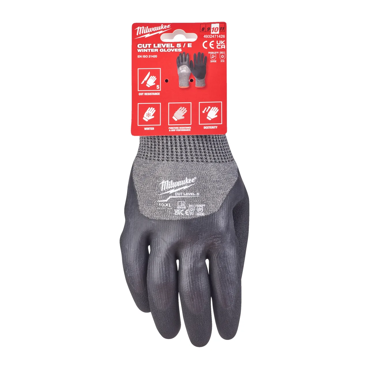 Gants d'hiver anti coupure niveau 5/E -XL/10 - 1 paire Winter Cut E Gloves