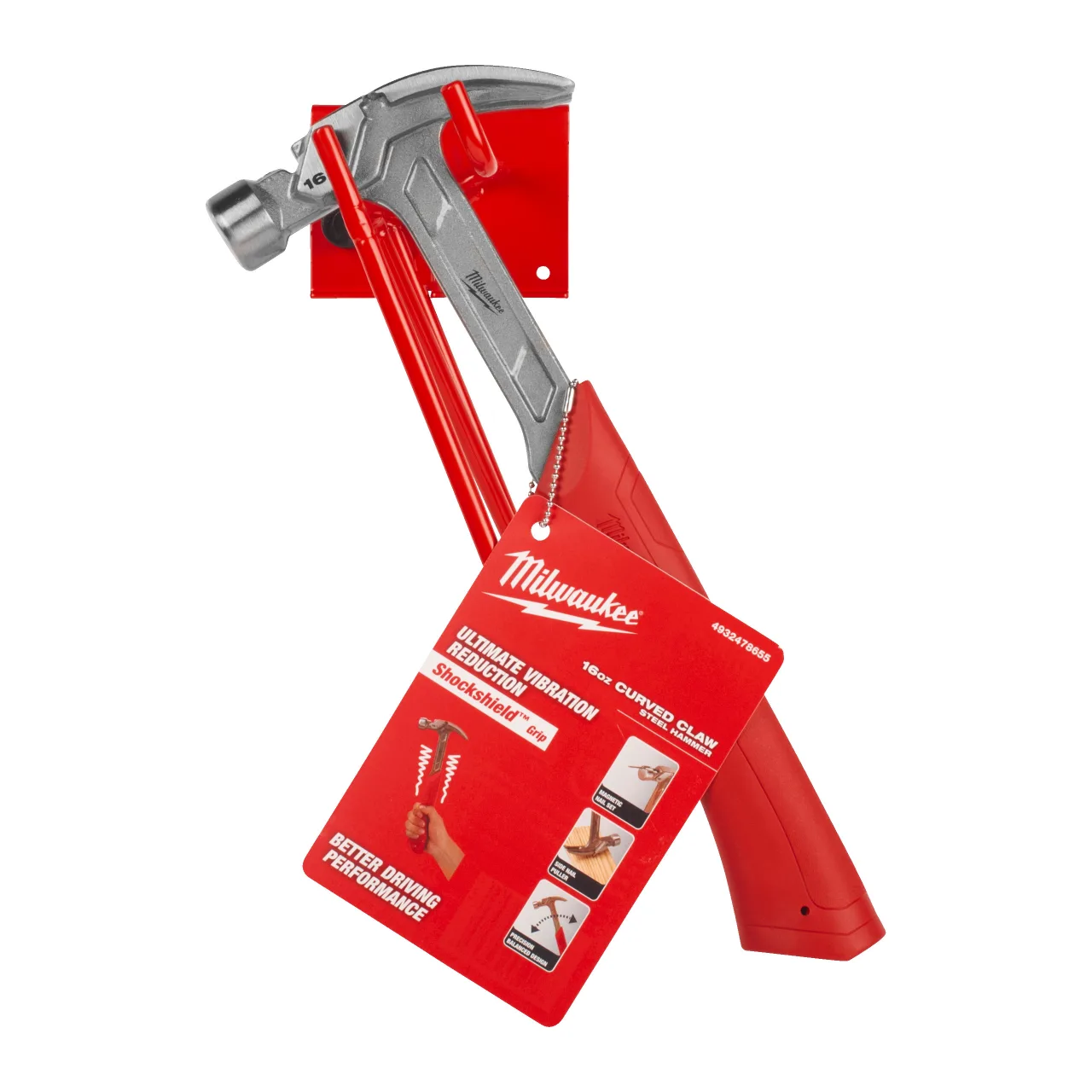 Marteau arrache-clous incurvé en acier 450g Steel Curved Claw Hammer