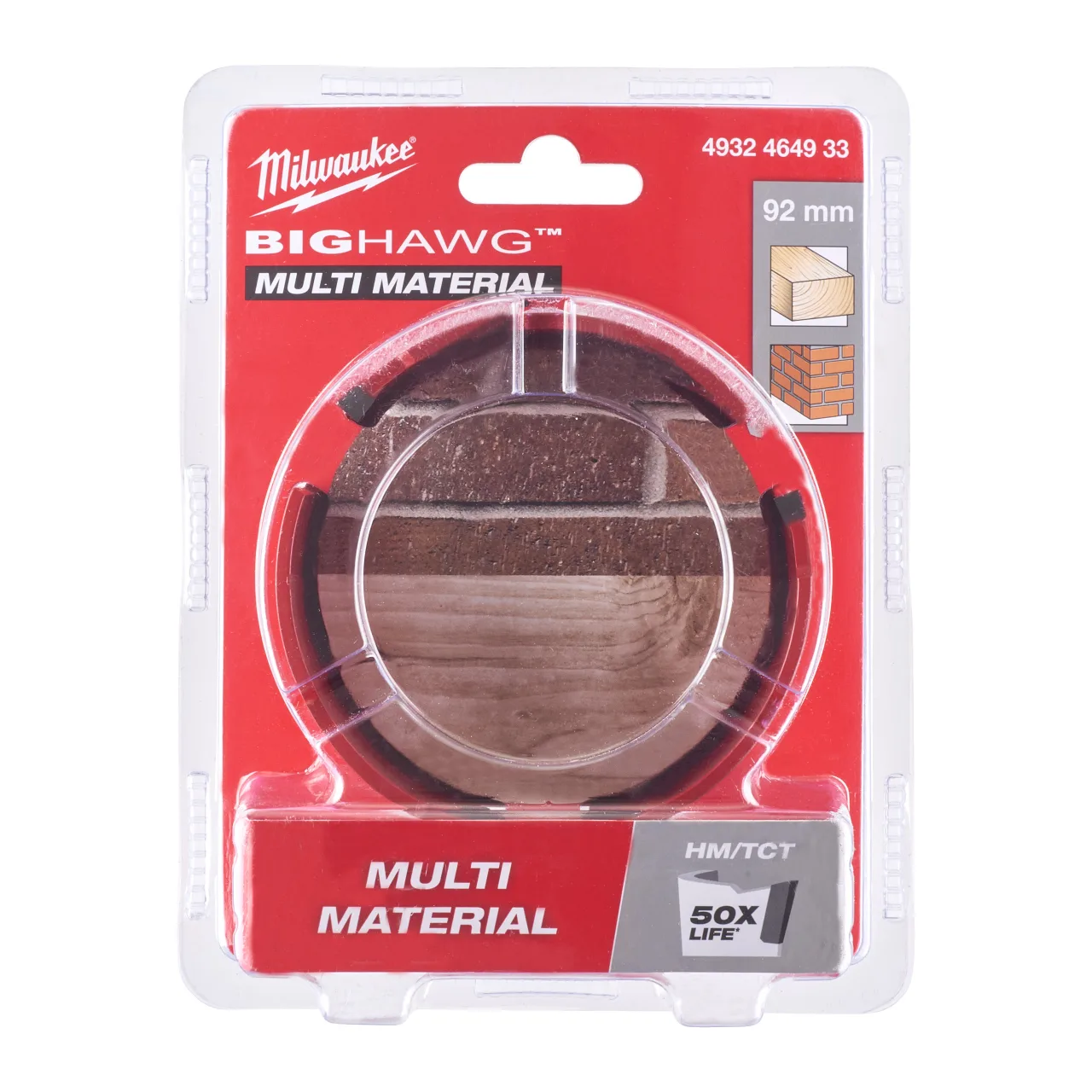 Scie cloche BIG HAWG TCT 92 mm - 1pc Big Hawg Multi Material