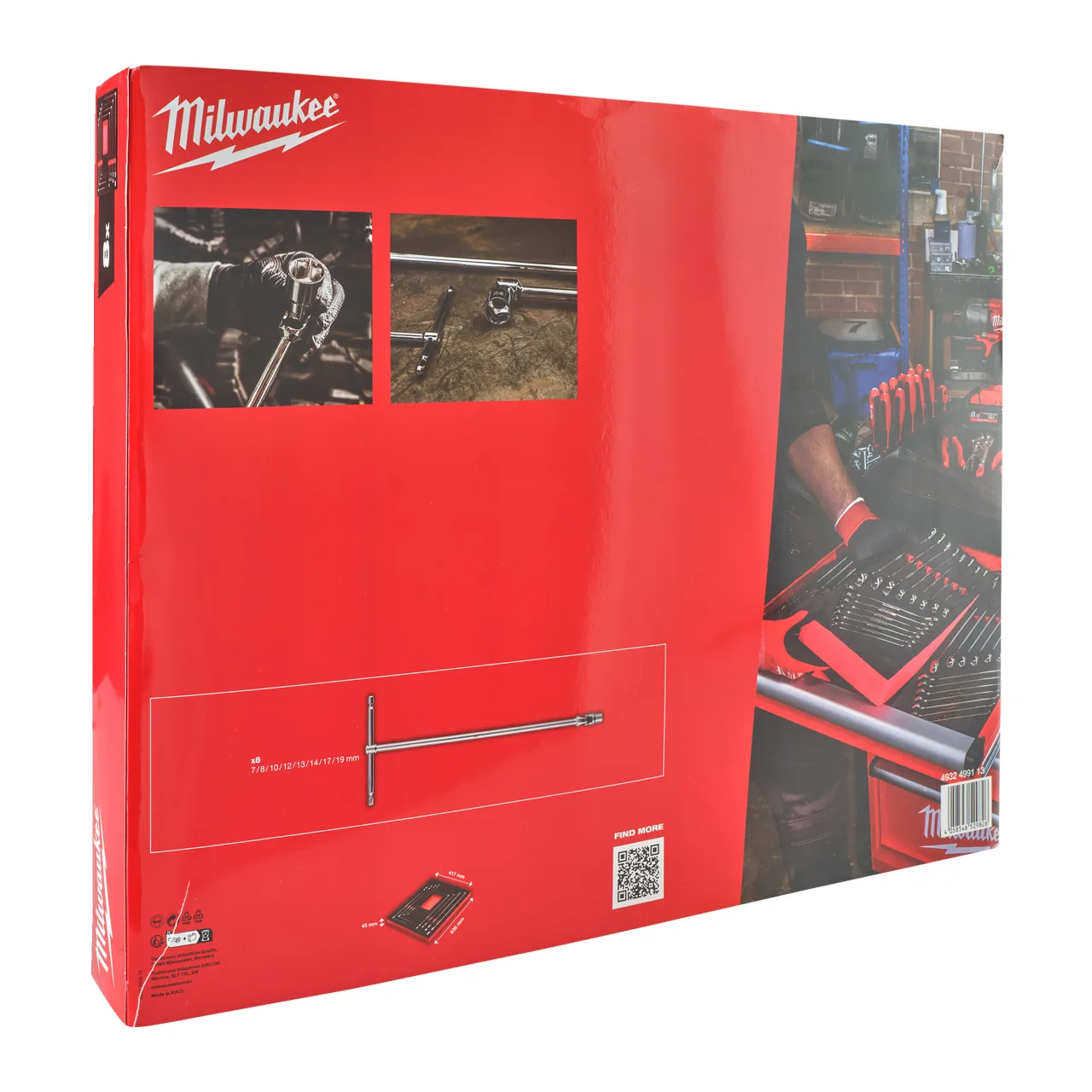MODULE PACKOUT™  CLÉ EN T AVEC DOUILLE PIVOTANTE 8PCS T-bar Handle Set Foam Insert