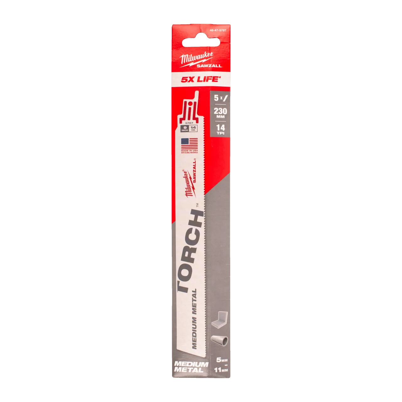 LAME SCIE SABRE TORCH 230MM (X5) Metal: Torch