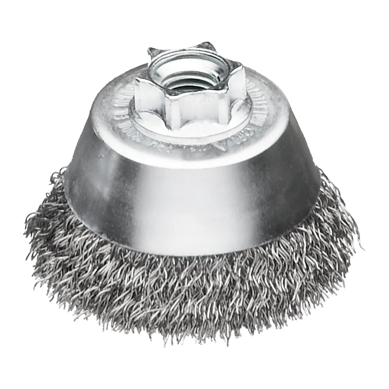 BROSSE COUPE CIRCULAIRE ACIER ONDULE M14 65mm 0,35mm - 1 pc Cup Brushes M14 Crimped Wire