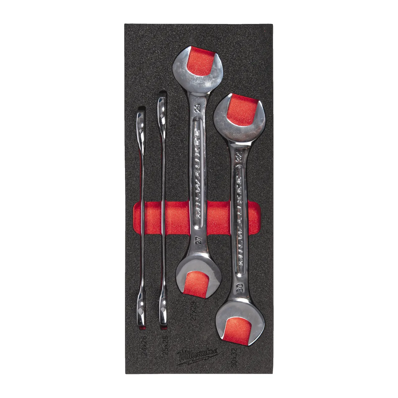 Module clé plate 4 pc Double Open End Spanner Foam Insert Set