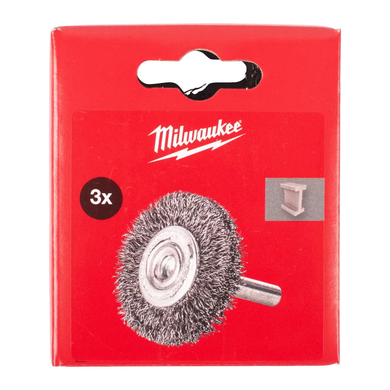 Brosse circulaire S6 50x11 mm en acier, fils ondulés 0,3 mm – lot de 3 pièces. Wheel Brushes Shank 6mm Crimped Wire