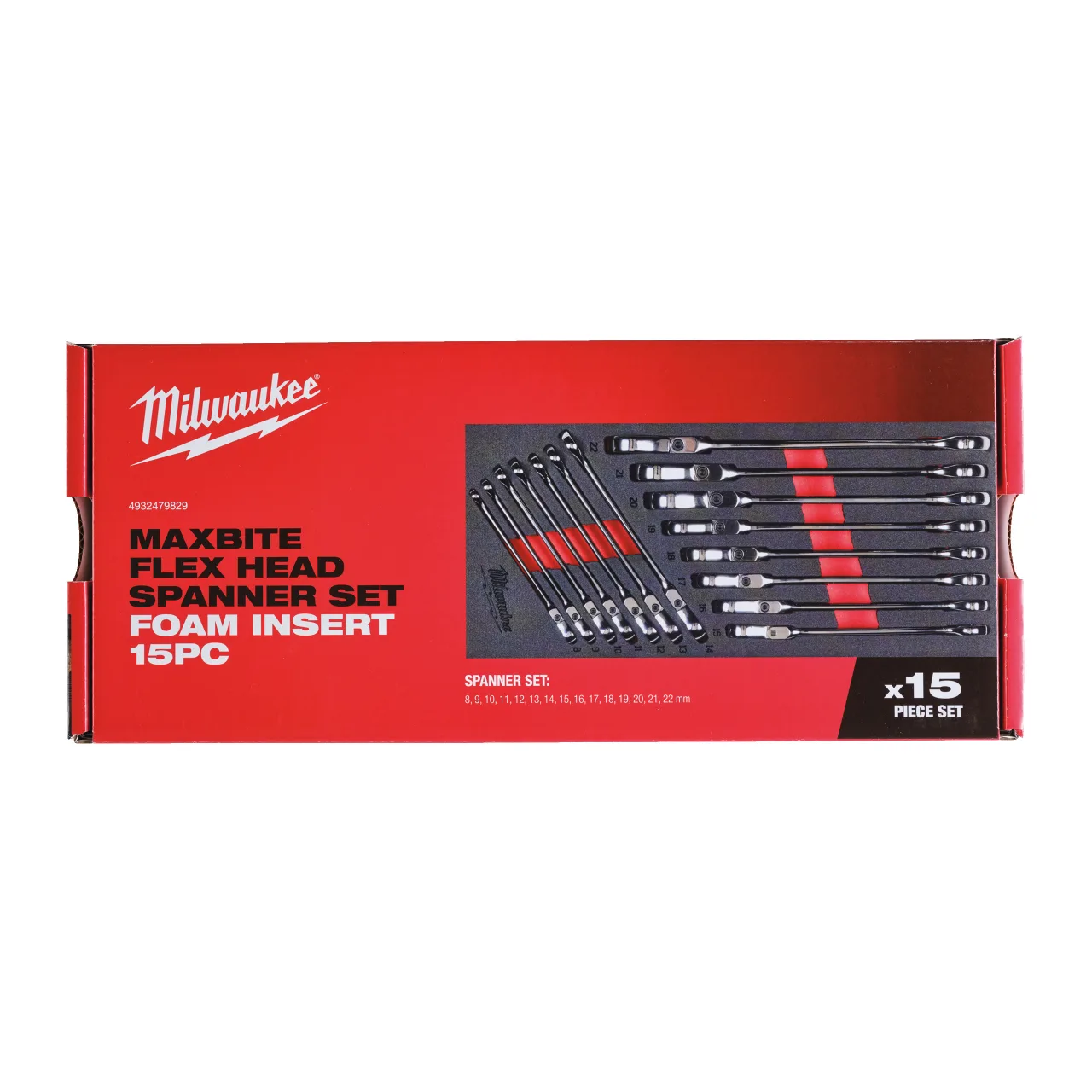 Module mousse clés à cliquet tête flexible MAX BITE™ Maxbite Flex Head Spanner Set Foam Insert