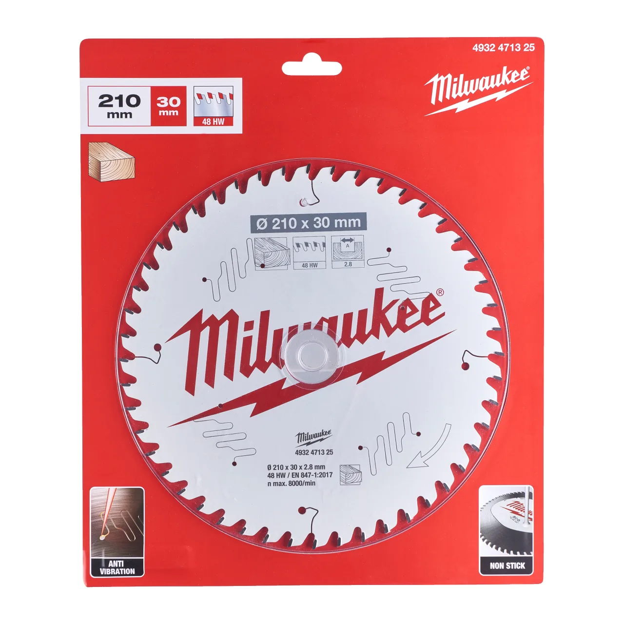CSB MS W 210 x 30 x 2.8 x 48ATB Circular saw blades for portable tools Gen II
