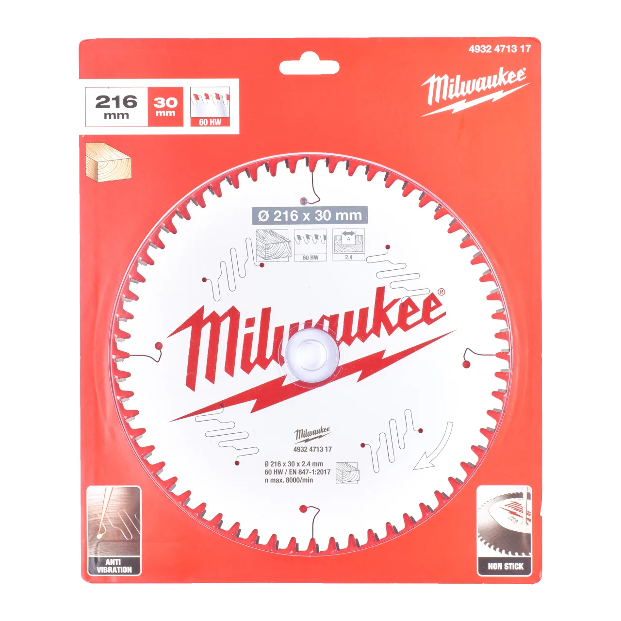CSB MS W 216 x 30 x 2.4 x 60ATB neg Circular saw blades for mitre saws Gen II