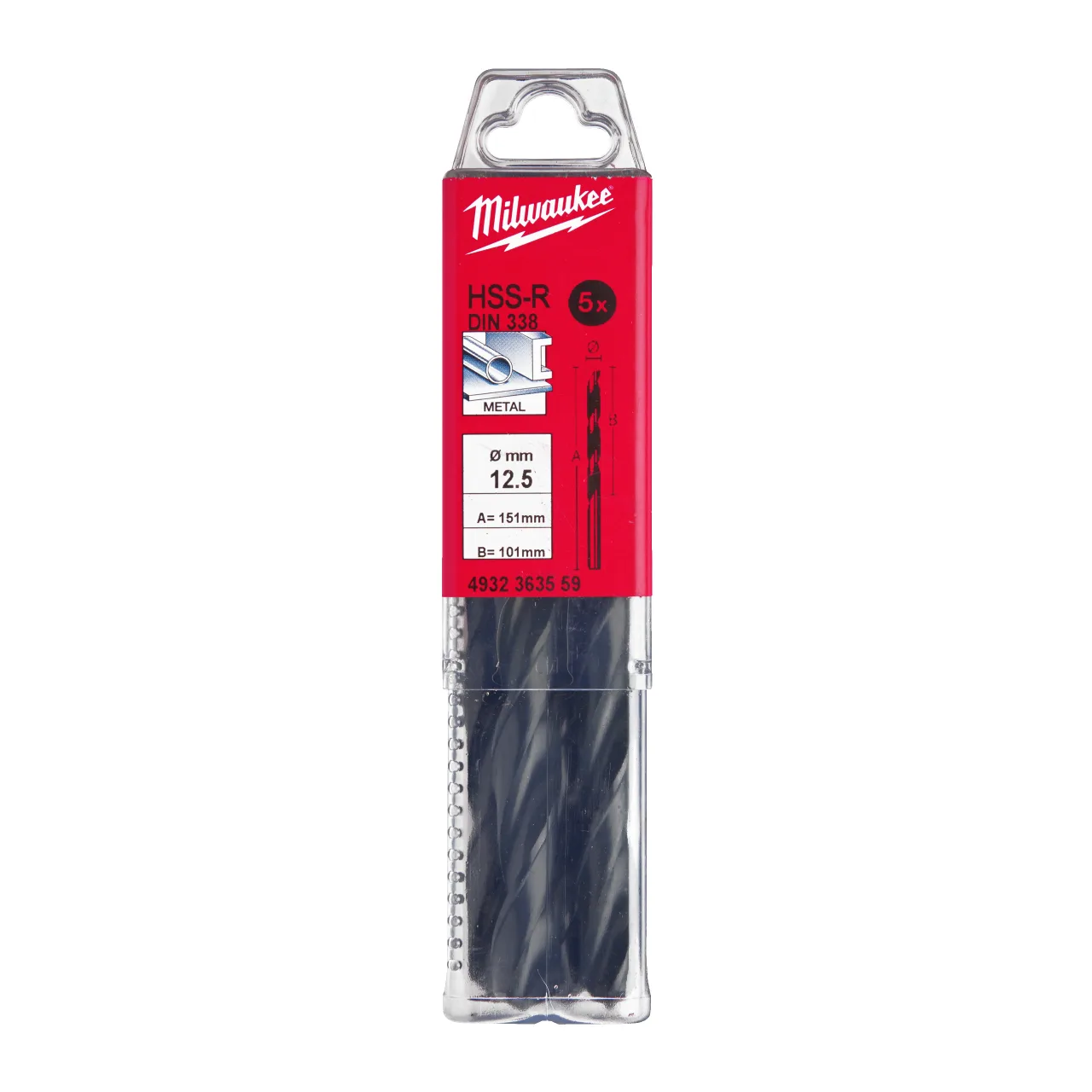 HSS DIN 338 Rollforged Drill Bits With Reduced Shank