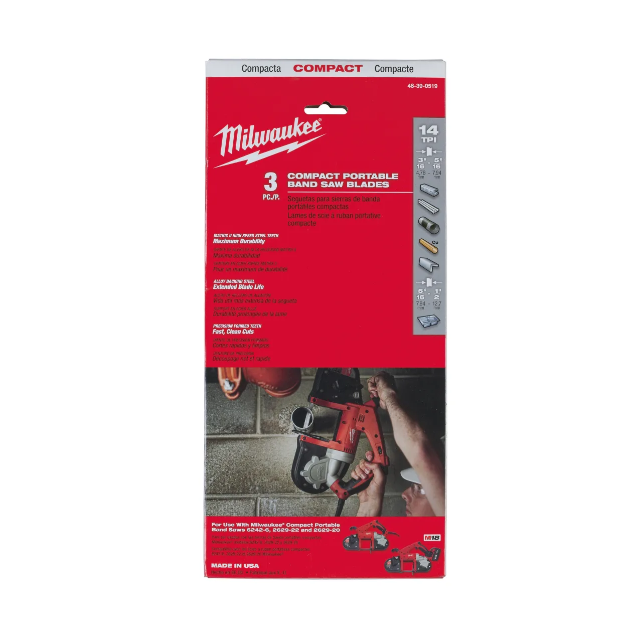 Lame de scie à ruban 900 mm 14 Tpi 3 pièces Bandsaw blade 898.52 mm blade length