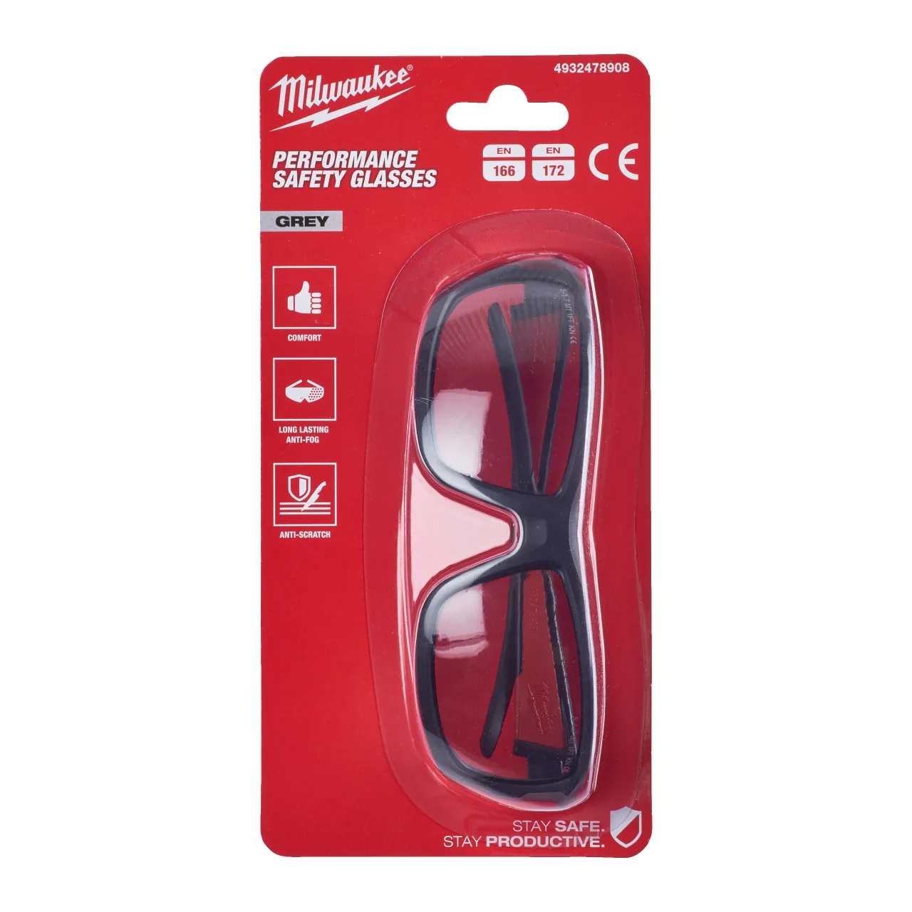 Lunettes de sécurité performance grises Performance Safety Glasses