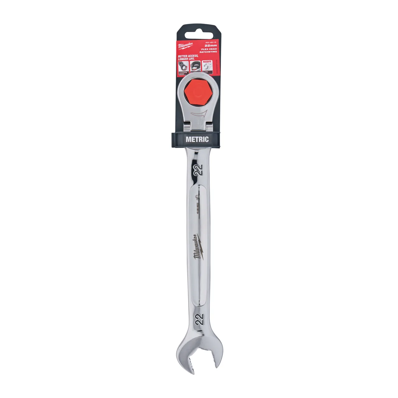 Clé mixte à cliquet à tête flexible MAX BITE™ 22 mm Maxbite Flex Head Ratcheting Spanner