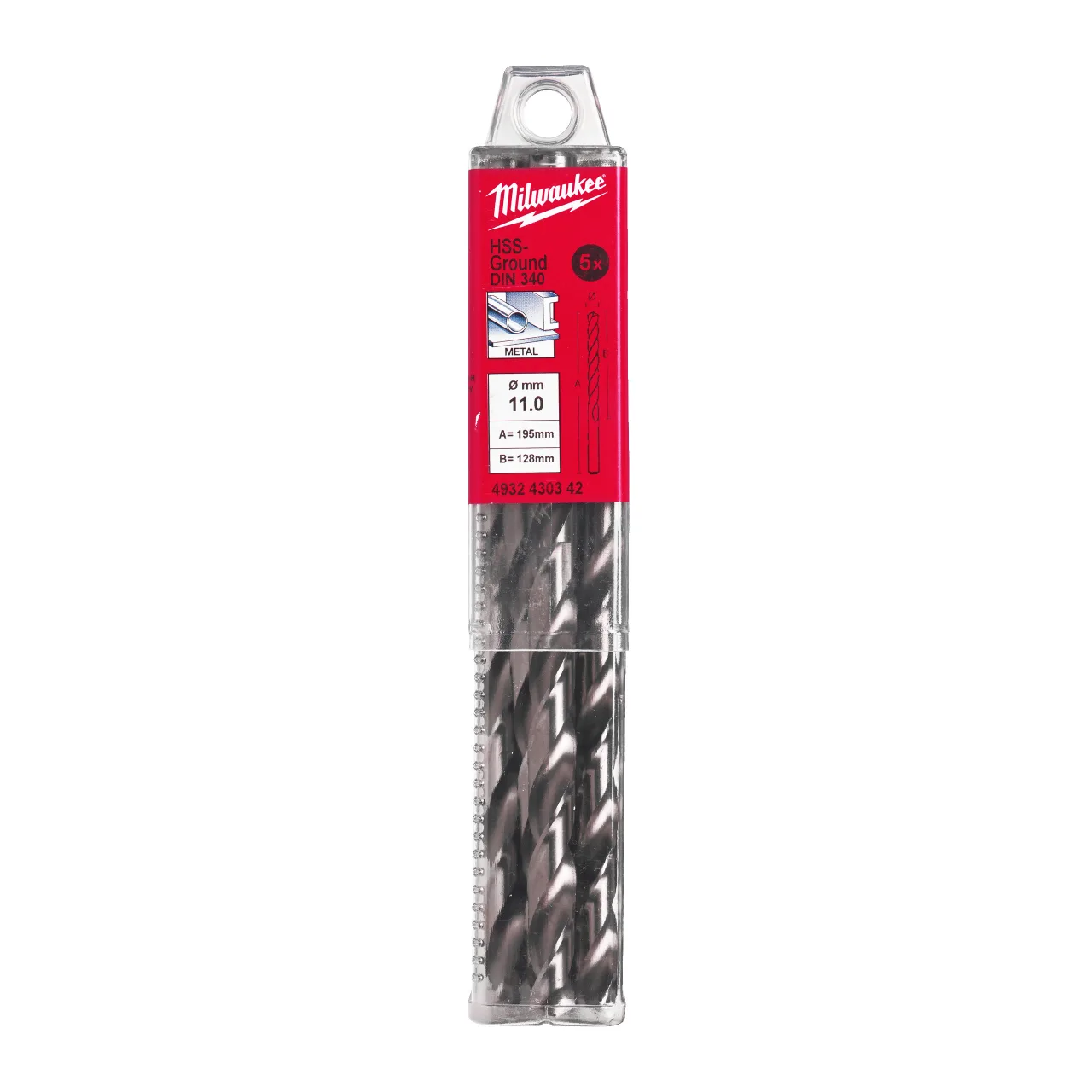 HSS-Ground Drills Long / DIN340 / 5 and 10 pack