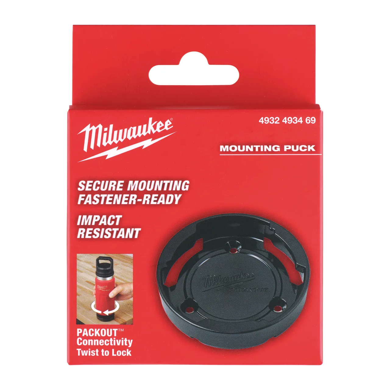 PACKOUT™ MONTAGE NOIR 1,3L Packout Mounting Puck