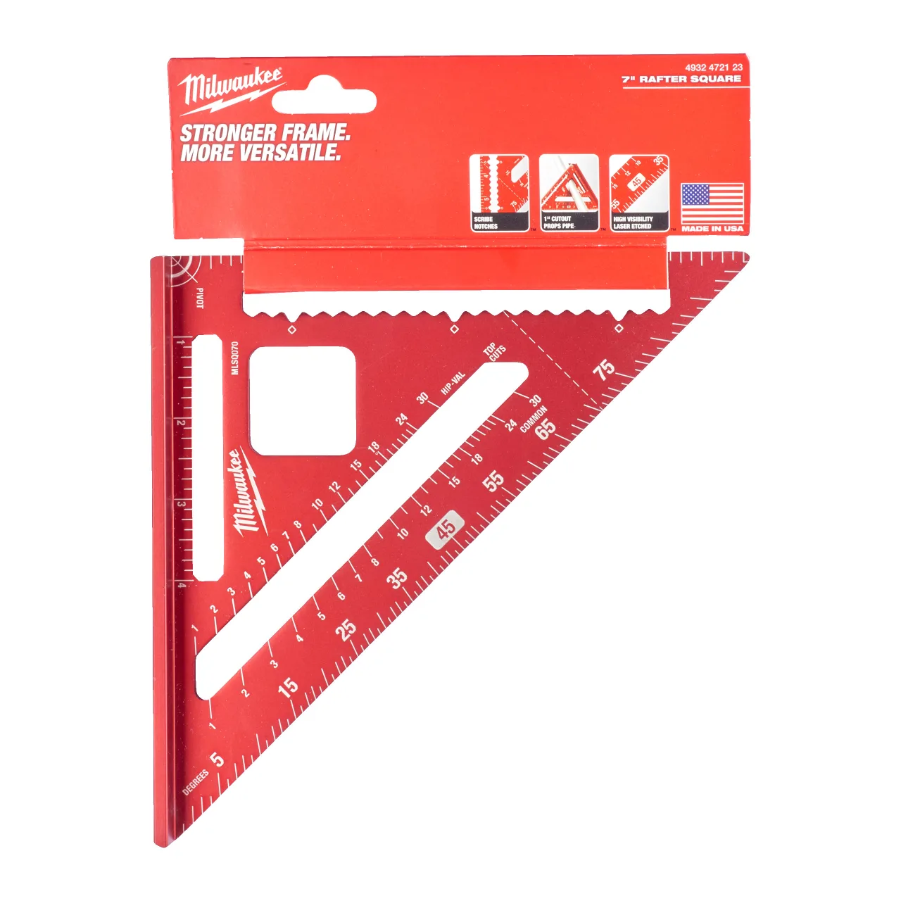 Équerre de charpentier métrique Rafter Square (18 cm)