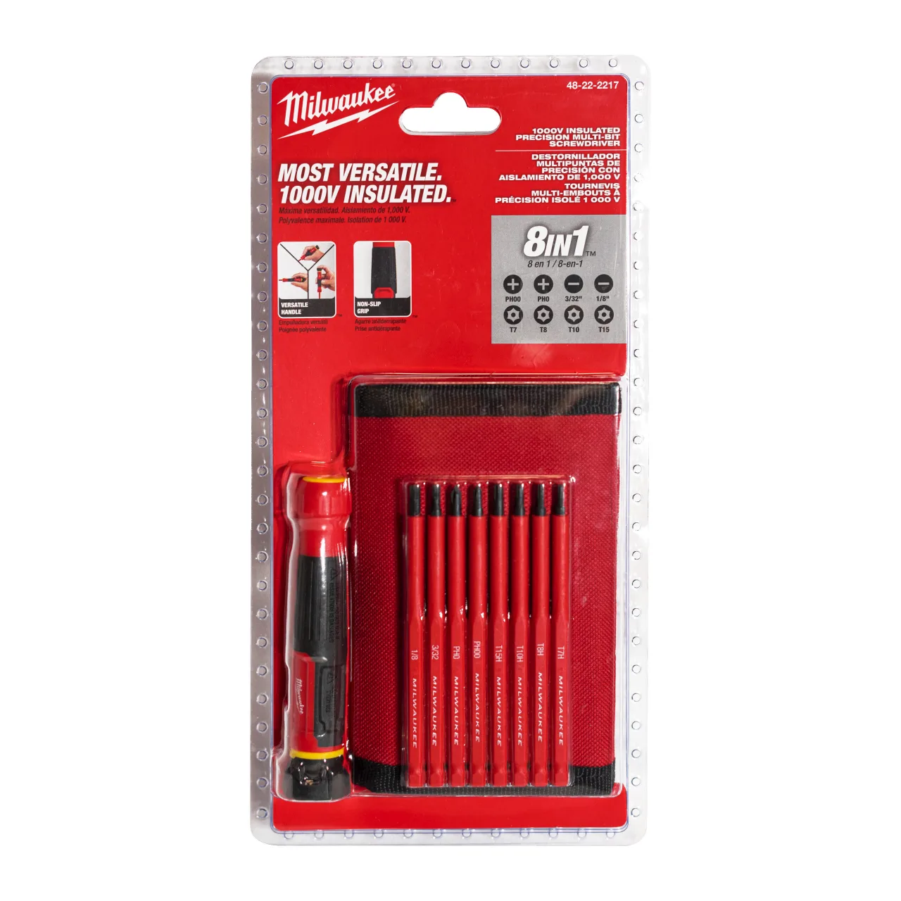 Set de tournevis isolés M-E VDE 8 en 1 Insulated Precision Multi-Bit Screwdriver